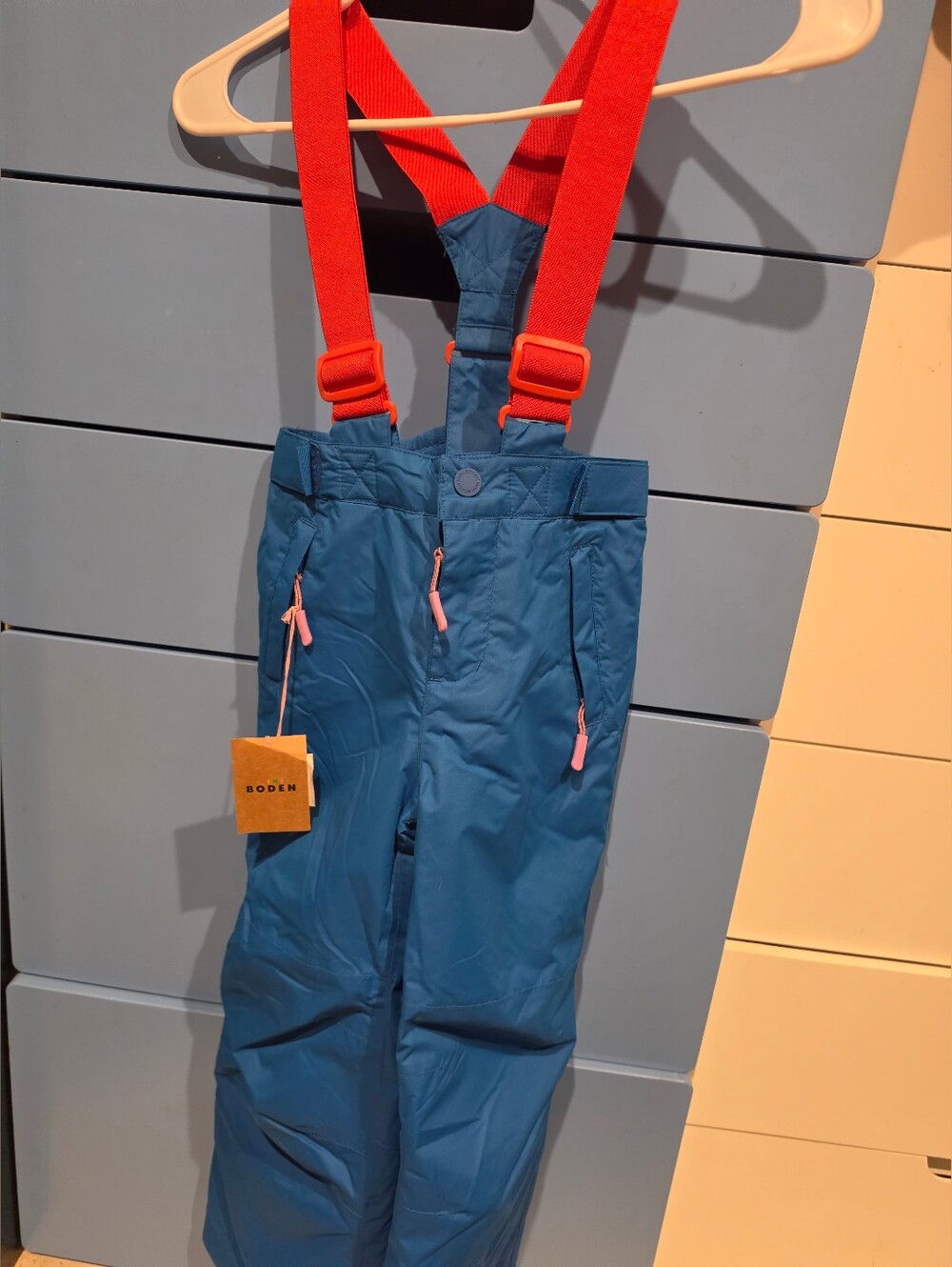 Nwt Mini Boden Snow Bib 5/6 Kids